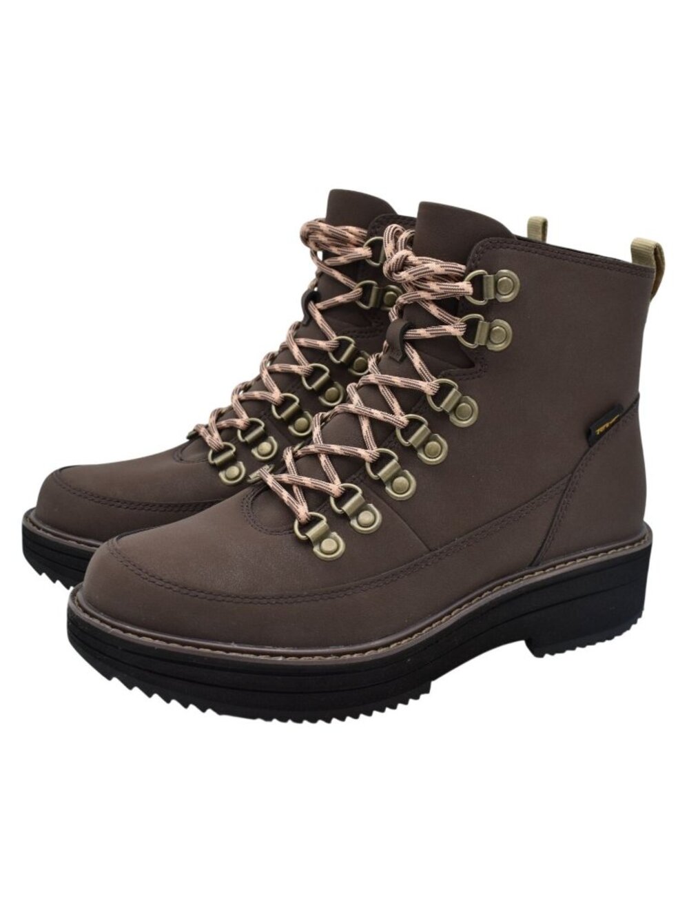 Teva Womens Size 8 Midform Dark Brown Lace Up Hiking Hiker Boots Shoes